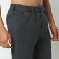 Regular Fit Solid Ankle Length Mid Rise Pants