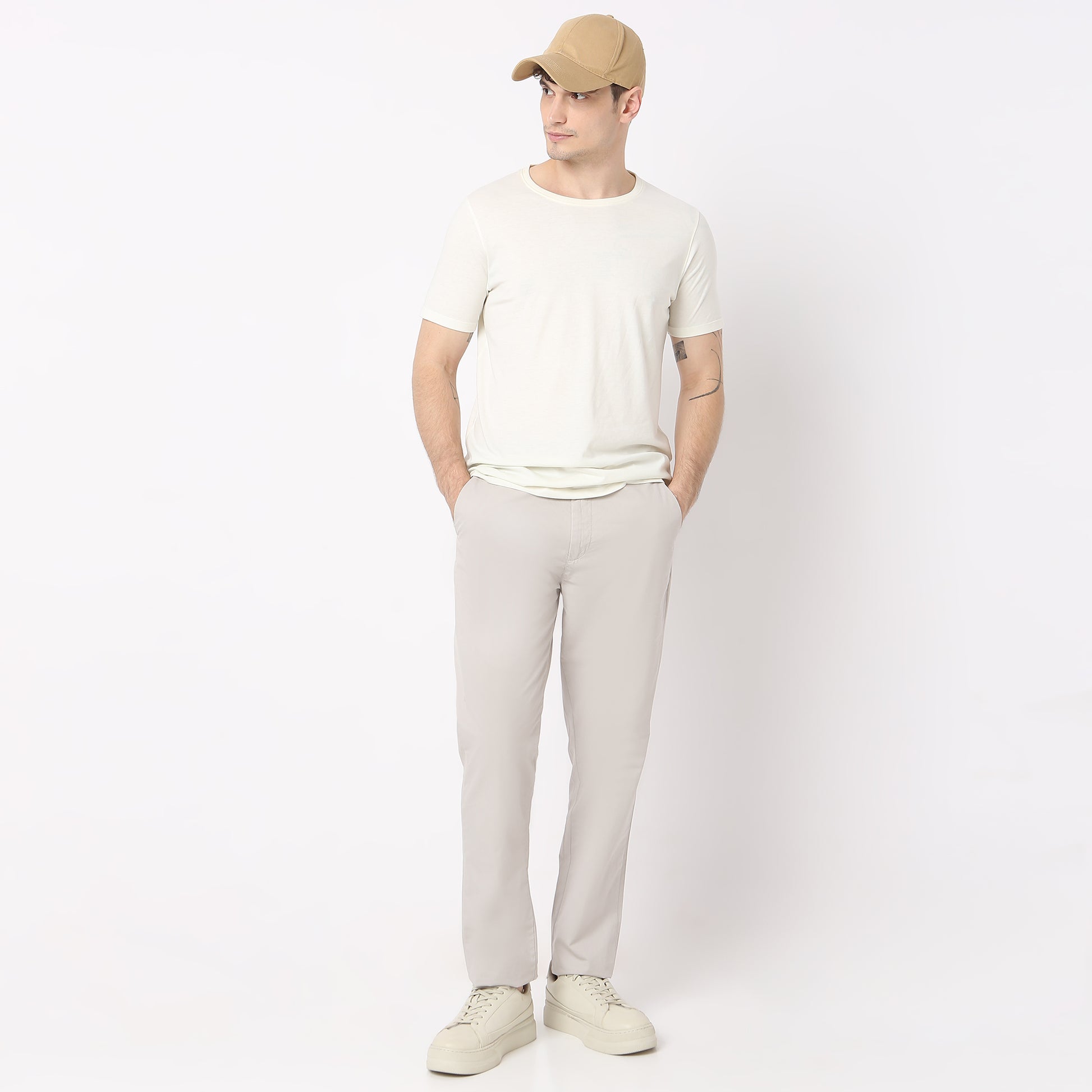 Brunch Pants - Smart Modern Elasticated Waistband Ankle Length Pure Cotton