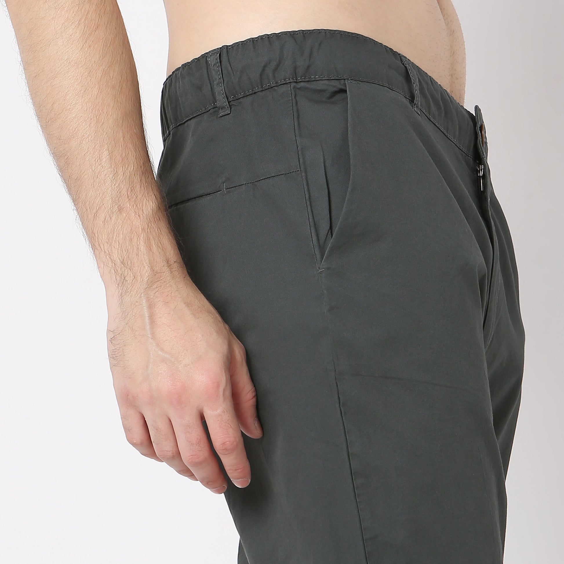 Brunch Pants - Smart Modern Elasticated Waistband Ankle Length Pure Cotton