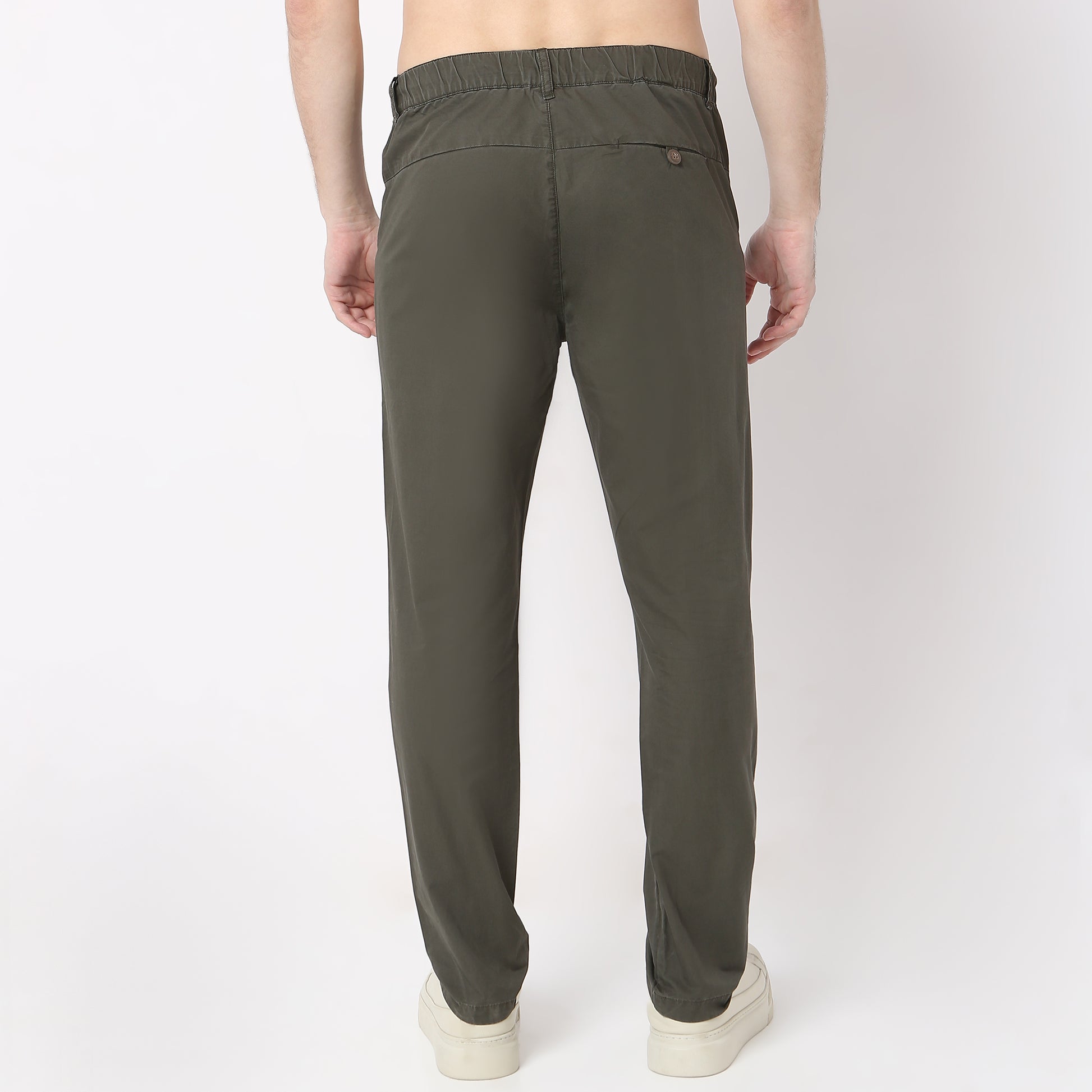 Brunch Pants - Smart Modern Elasticated Waistband Ankle Length Pure Cotton