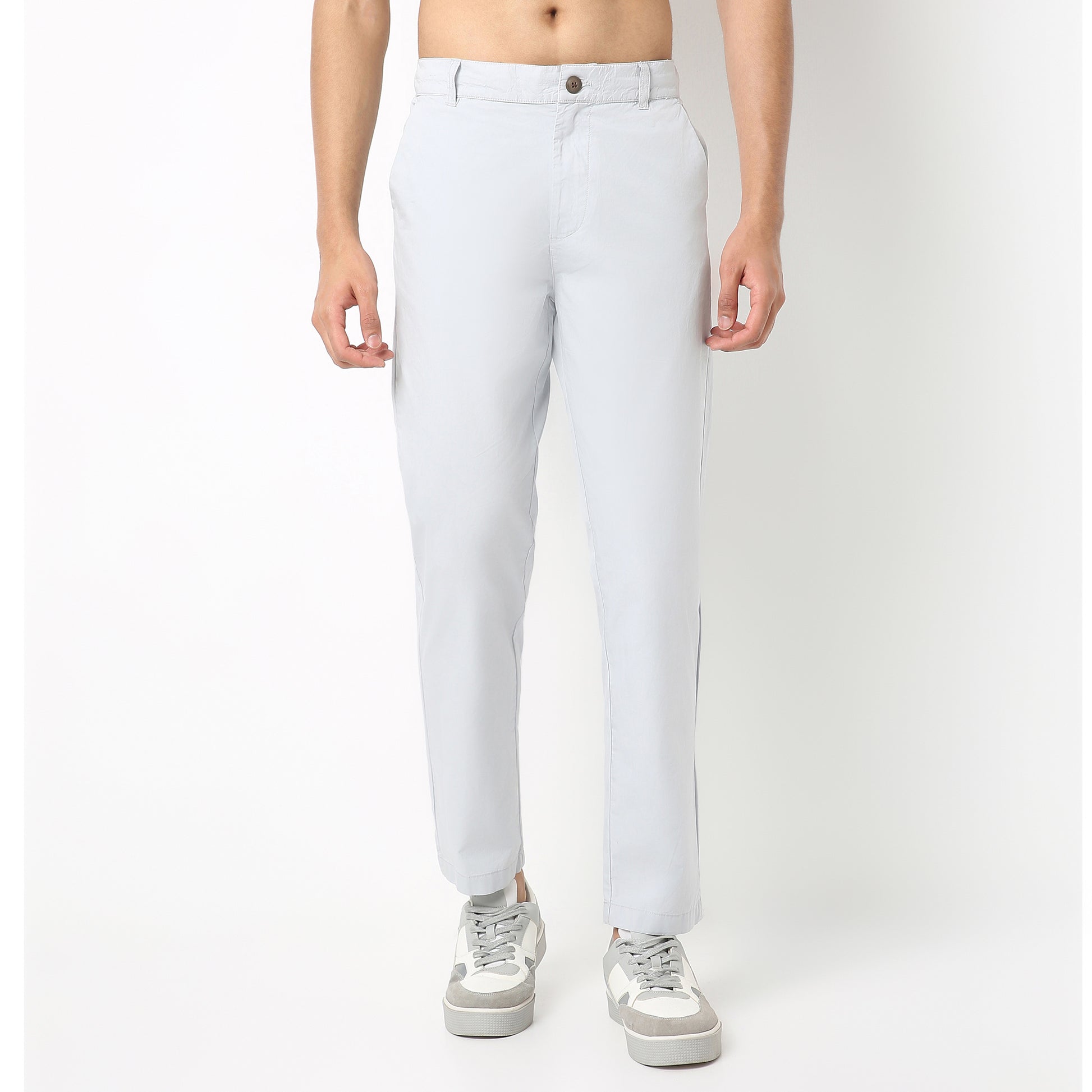 Brunch Pants - Smart Modern Elasticated Waistband Ankle Length Pure Cotton