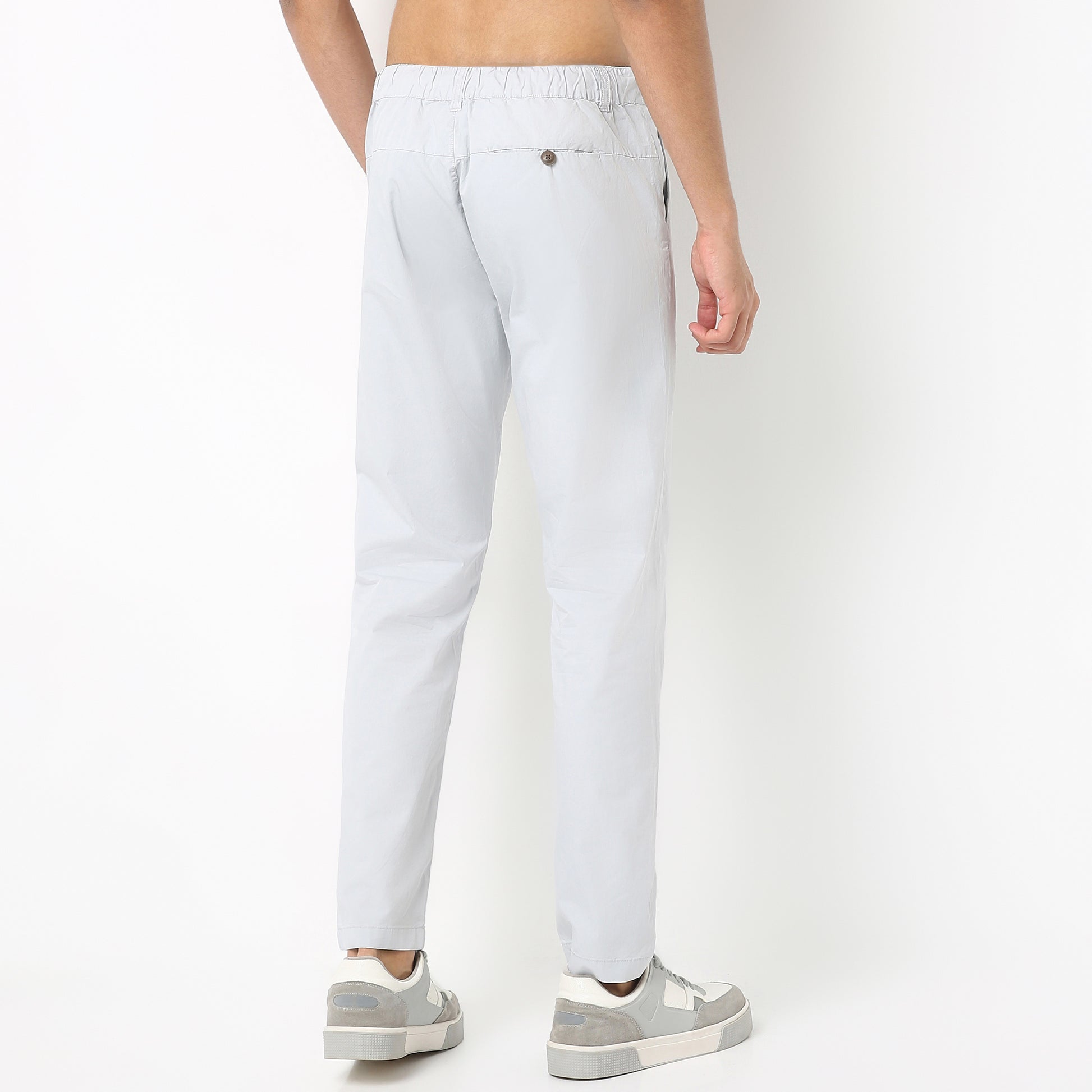 Brunch Pants - Smart Modern Elasticated Waistband Ankle Length Pure Cotton