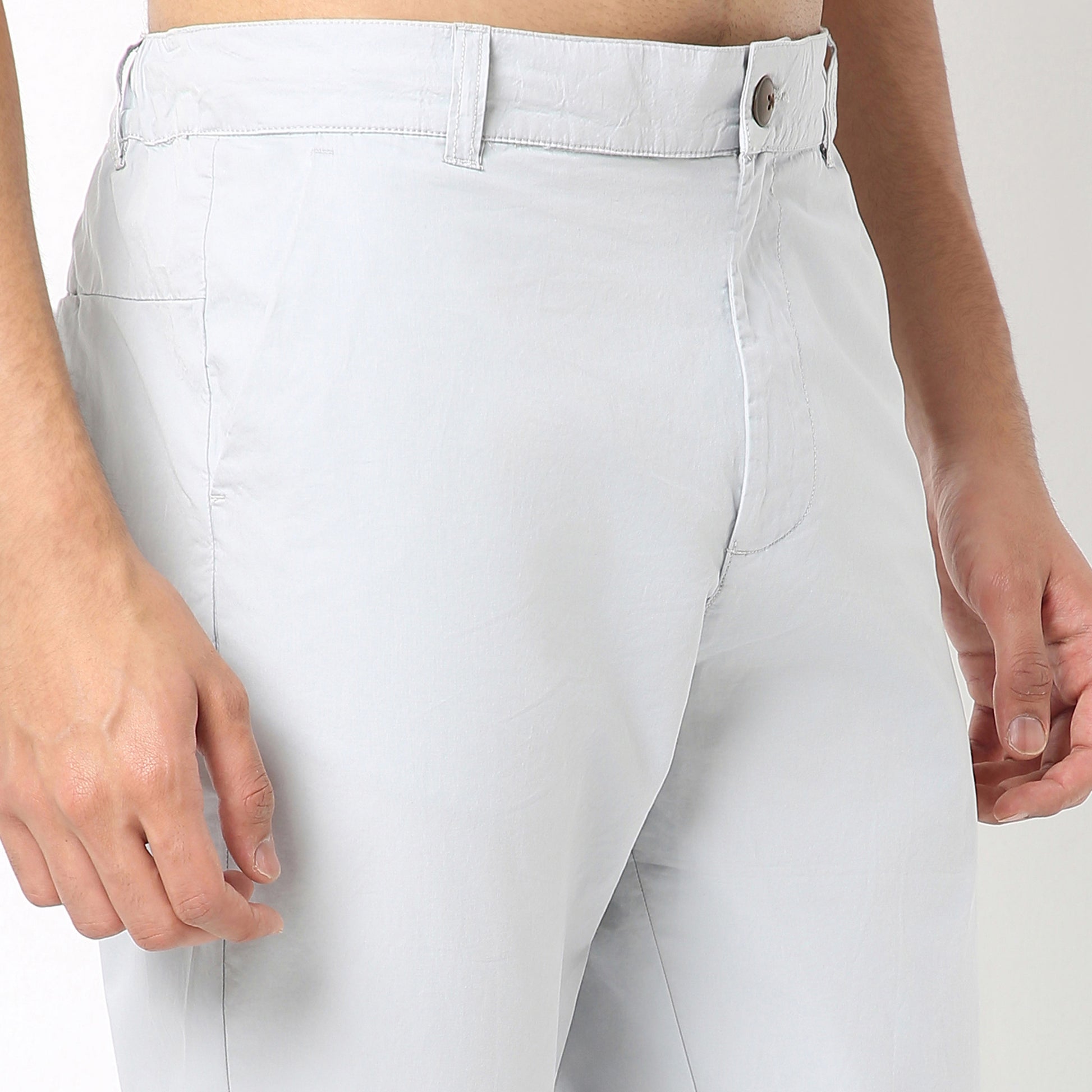 Brunch Pants - Smart Modern Elasticated Waistband Ankle Length Pure Cotton