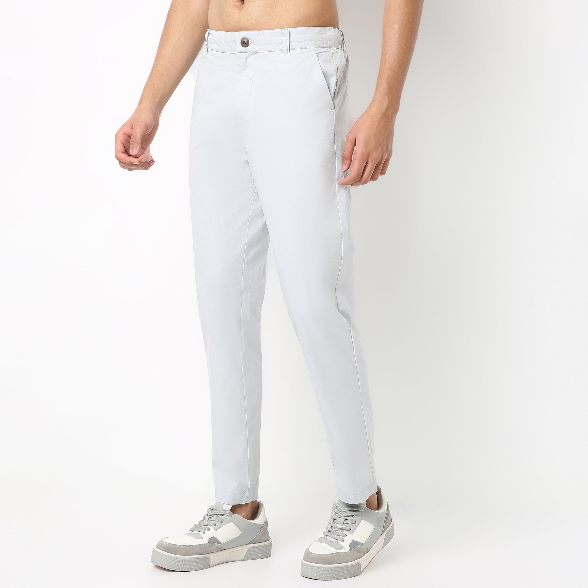 Brunch Pants - Smart Modern Elasticated Waistband Ankle Length Pure Cotton