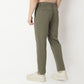 Regular Fit Solid Mid Rise Trousers