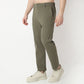 Regular Fit Solid Mid Rise Trousers