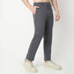 Regular Fit Solid Mid Rise Trousers
