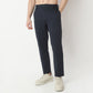 Regular Fit Solid Mid Rise Trousers