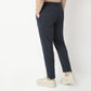 Regular Fit Solid Mid Rise Trousers