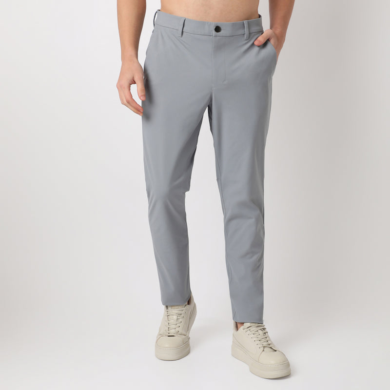 Ankle Length Modern Smart Fluidx Trousers