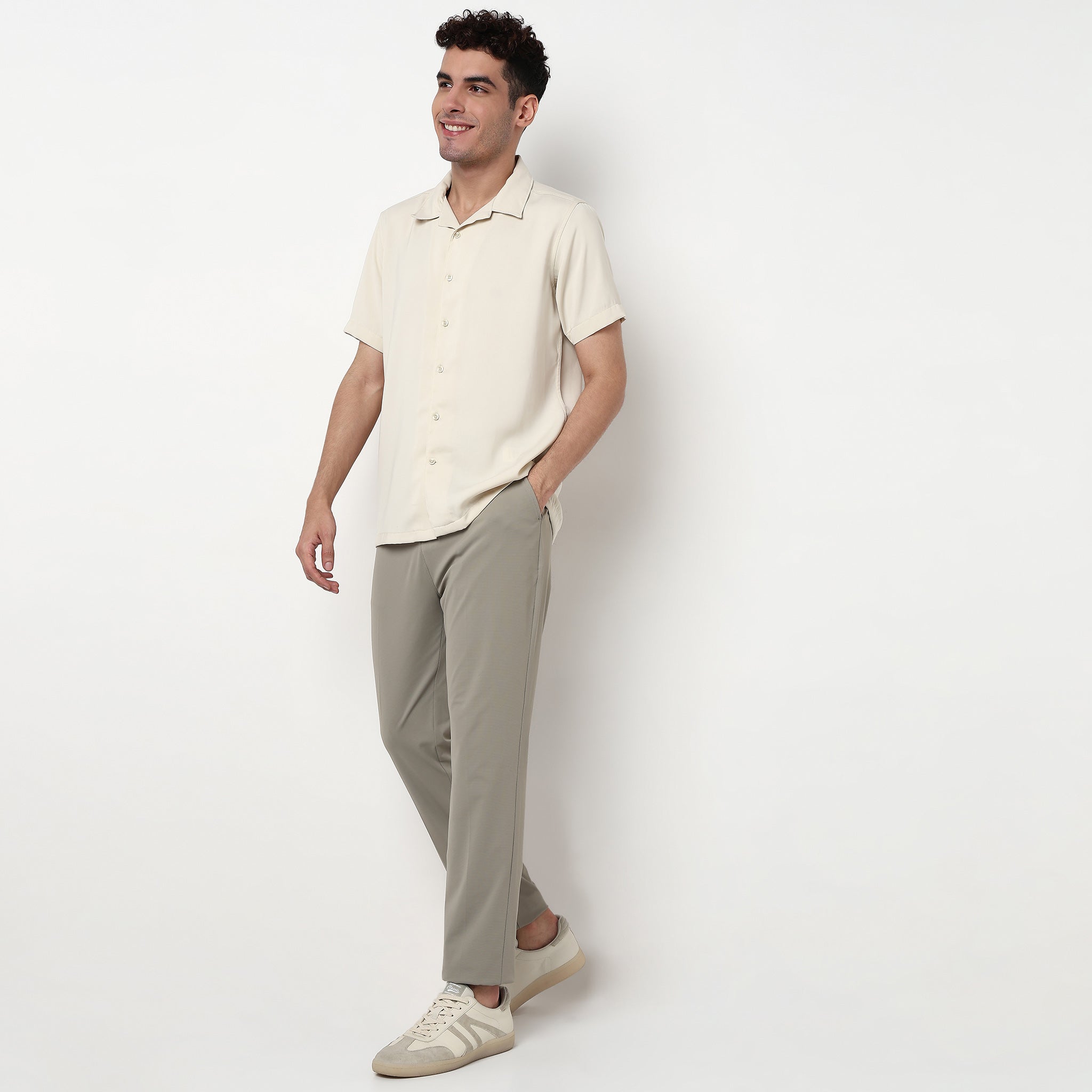 Polyester Elastane Ankle Length Pants