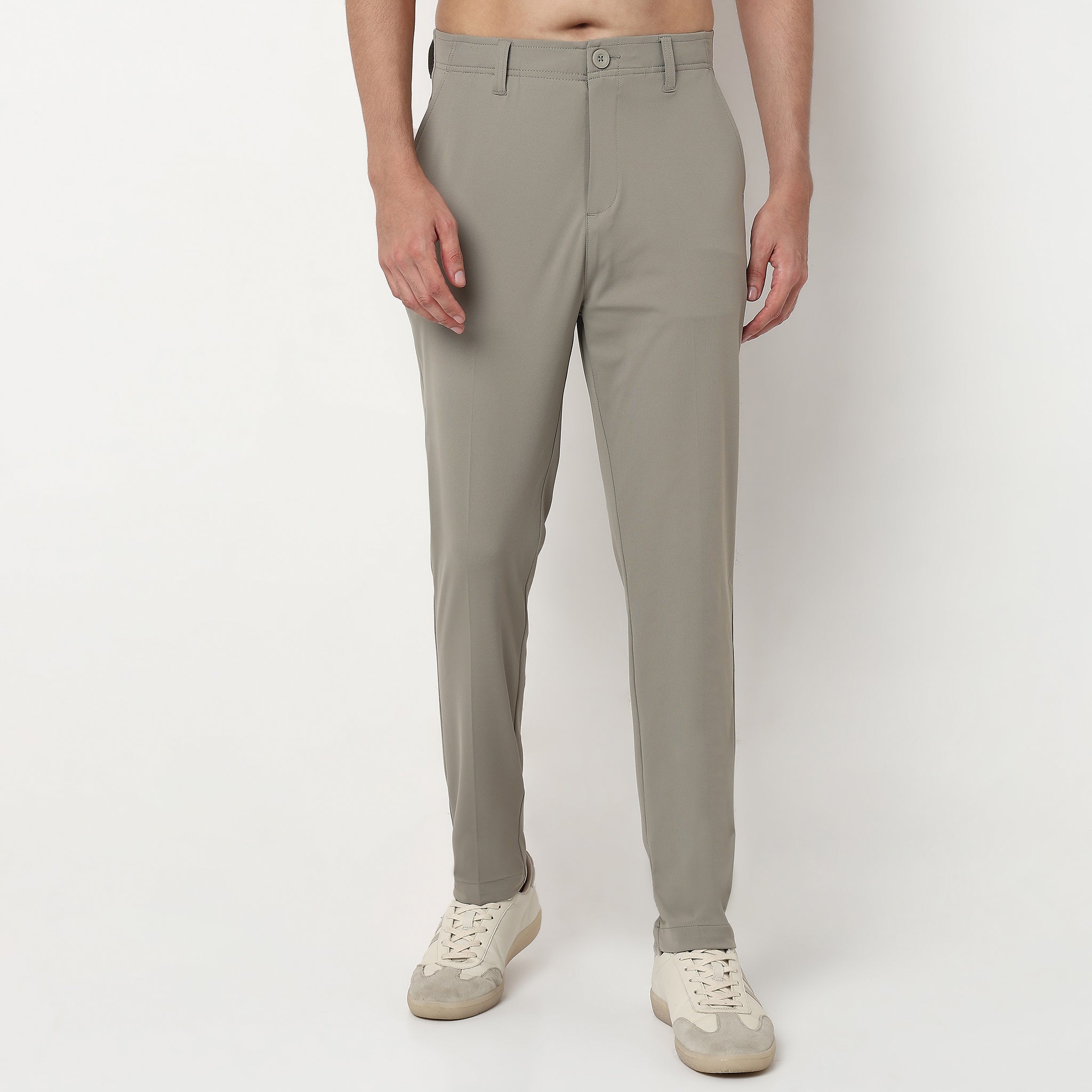 Polyester Elastane Ankle Length Pants