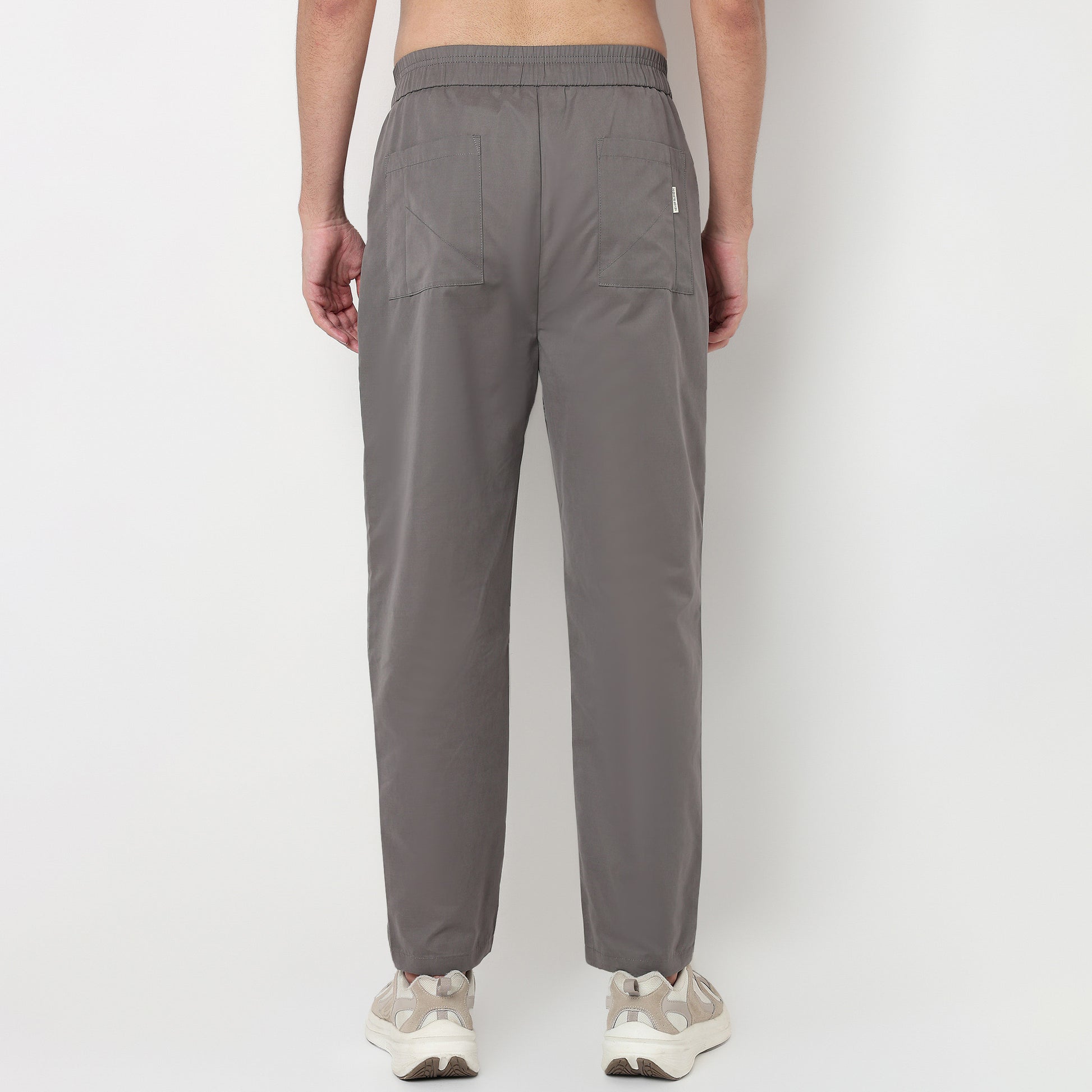 Buy Men Regular Fit Solid Ankle Length Mid Rise Pants  - Style Union