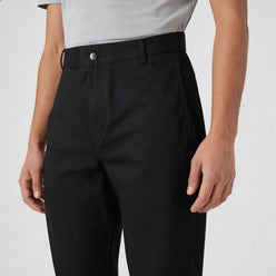 Woven Solid Riviters Mid Rise Pants