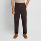 Woven Solid Riviters Mid Rise Pants