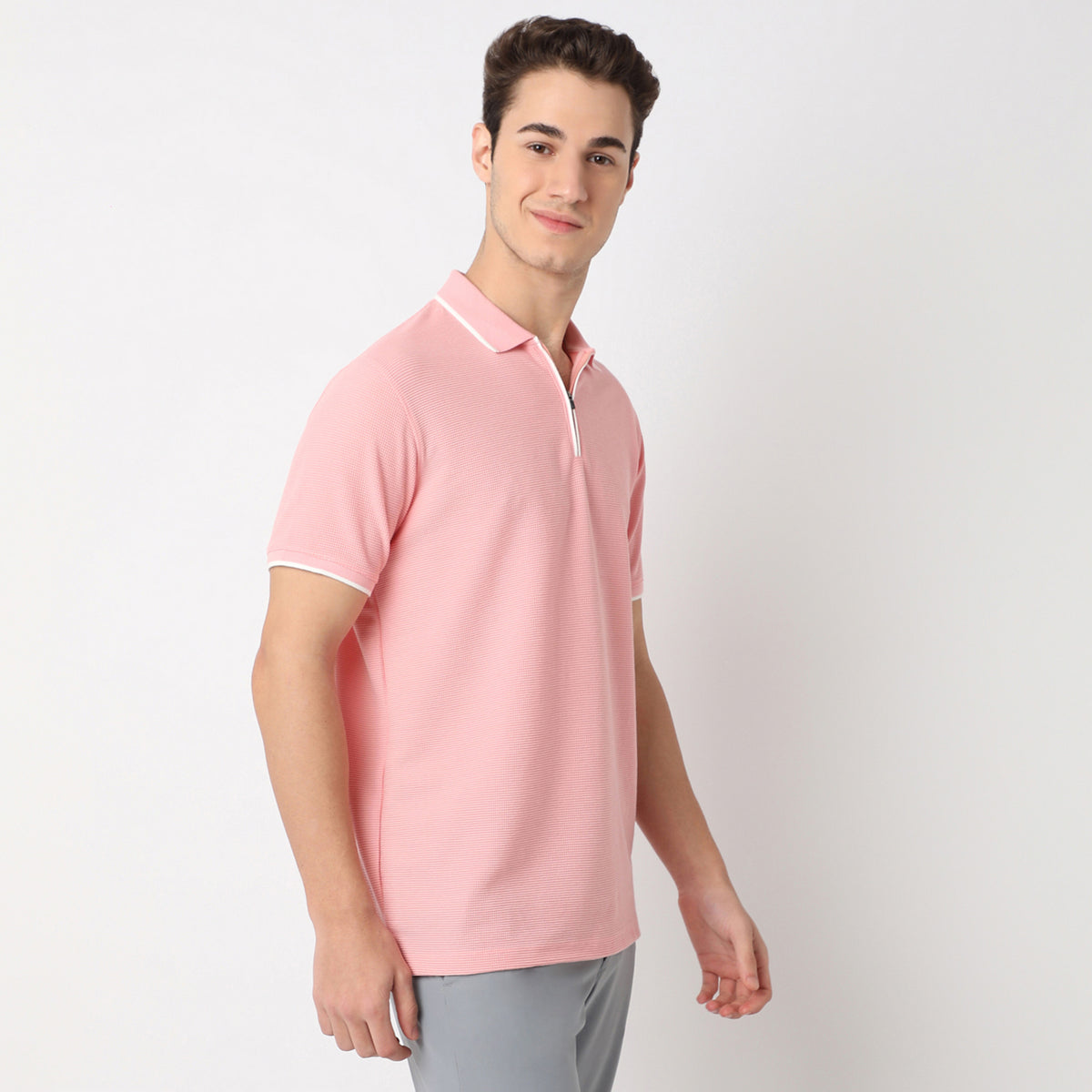 Structured Modern Smart Polo T-Shirt