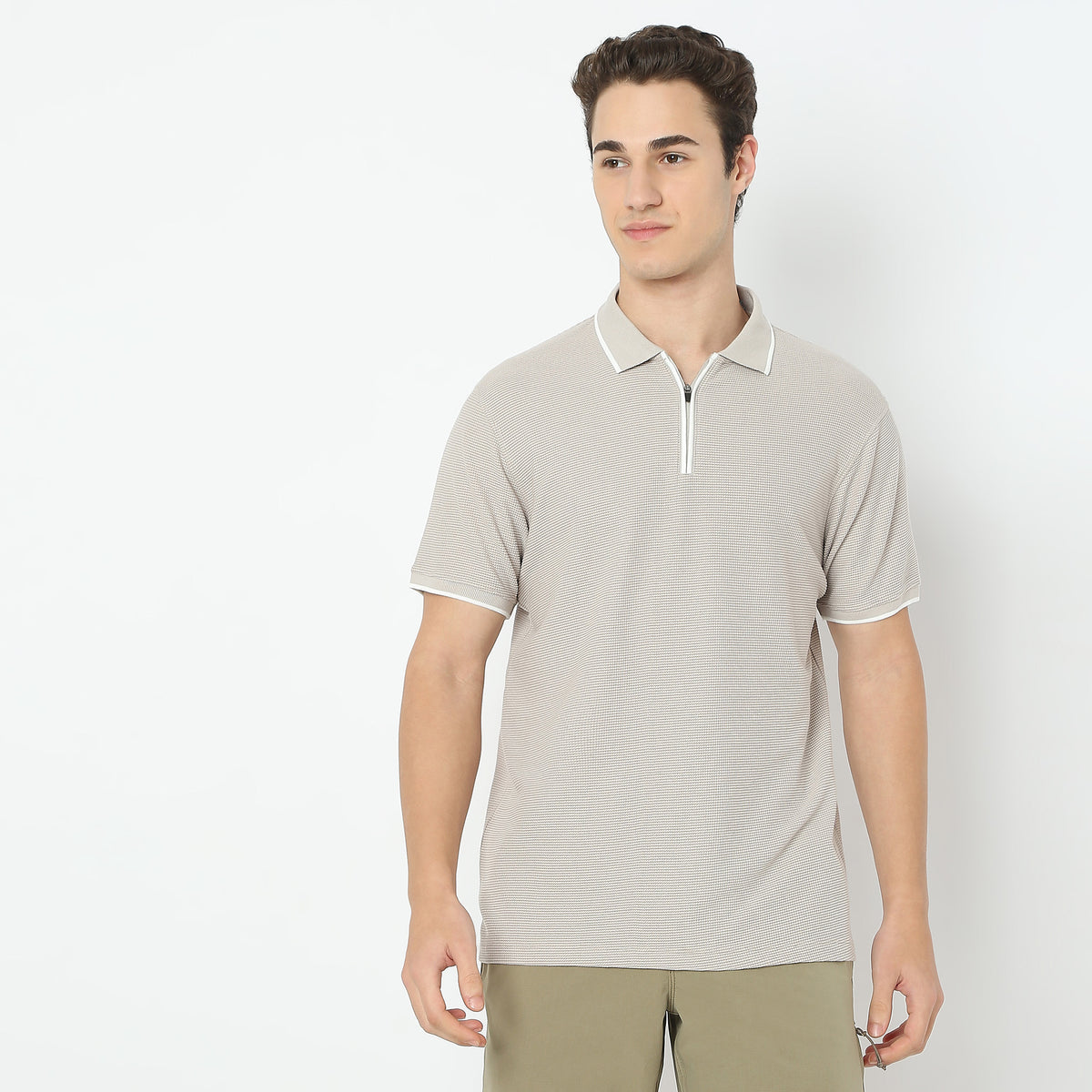 Structured Modern Smart Polo T-Shirt