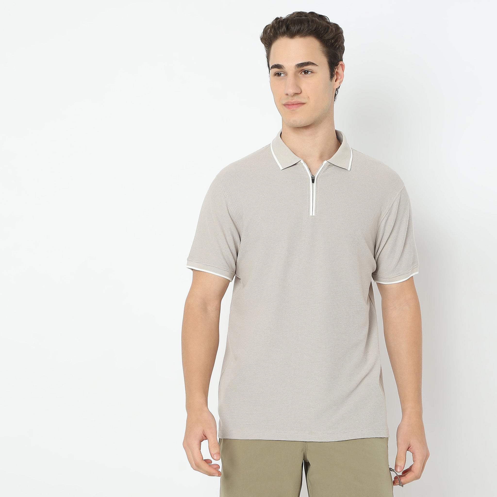 Structured Modern Smart Polo T-Shirt