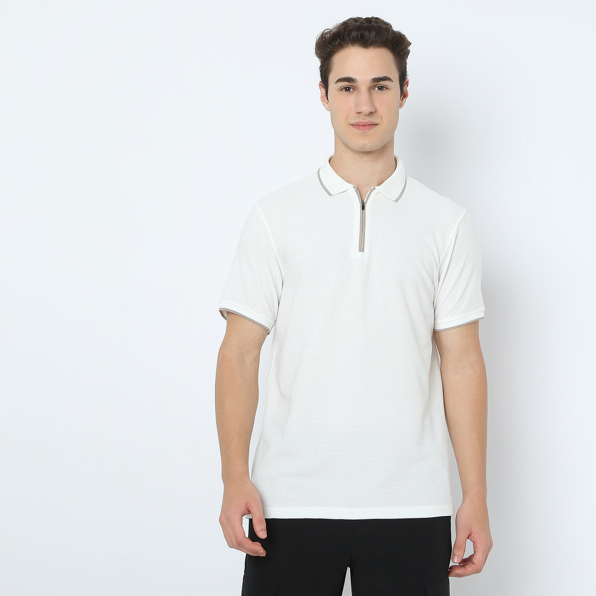 Structured Modern Smart Polo T-Shirt