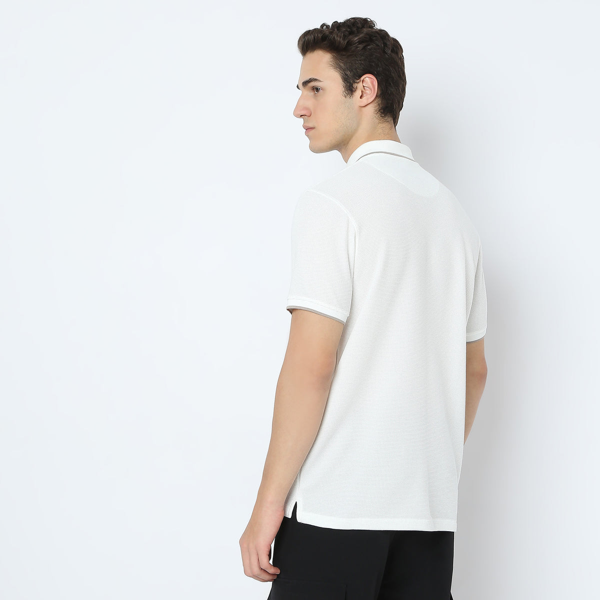 Structured Modern Smart Polo T-Shirt