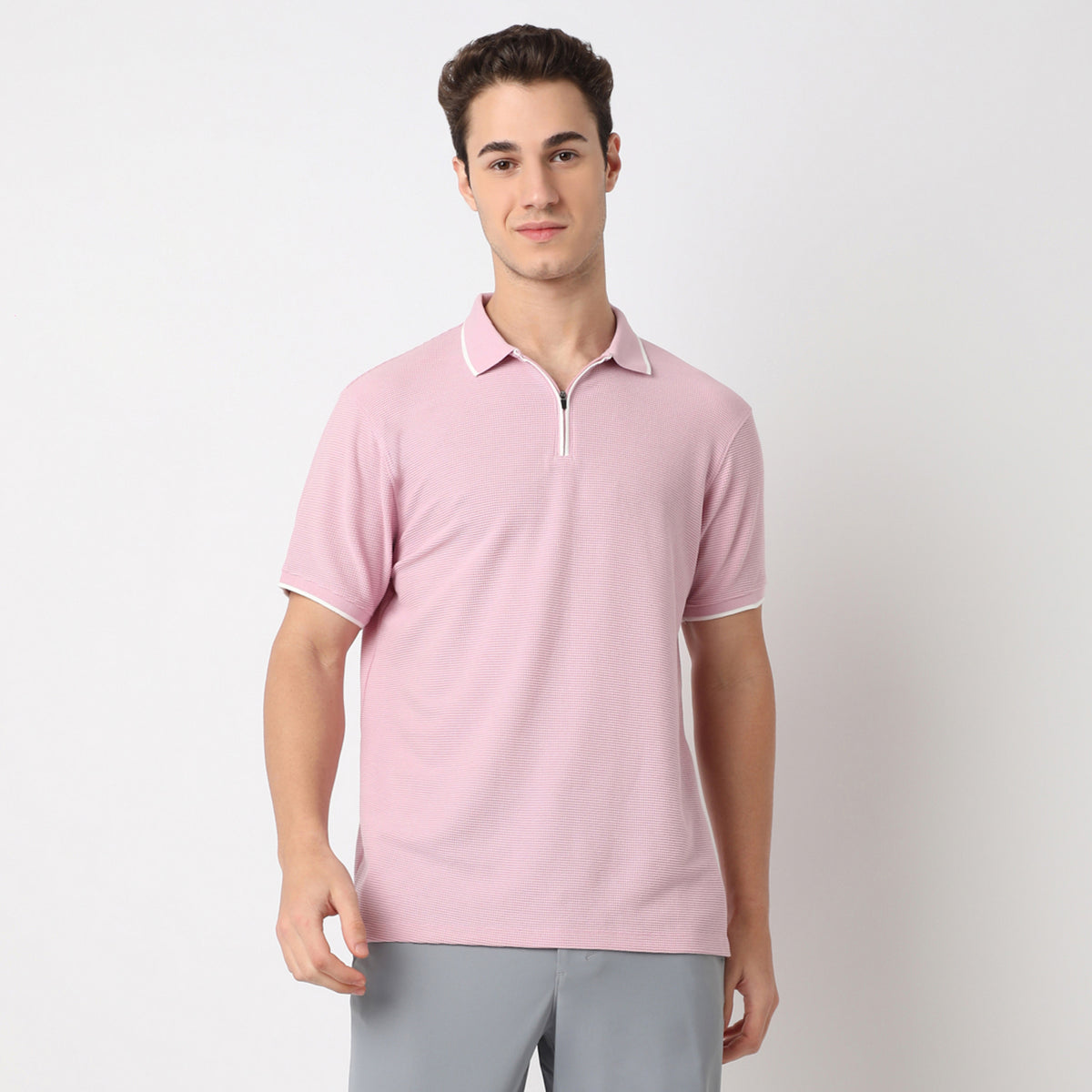 Structured Modern Smart Polo T-Shirt