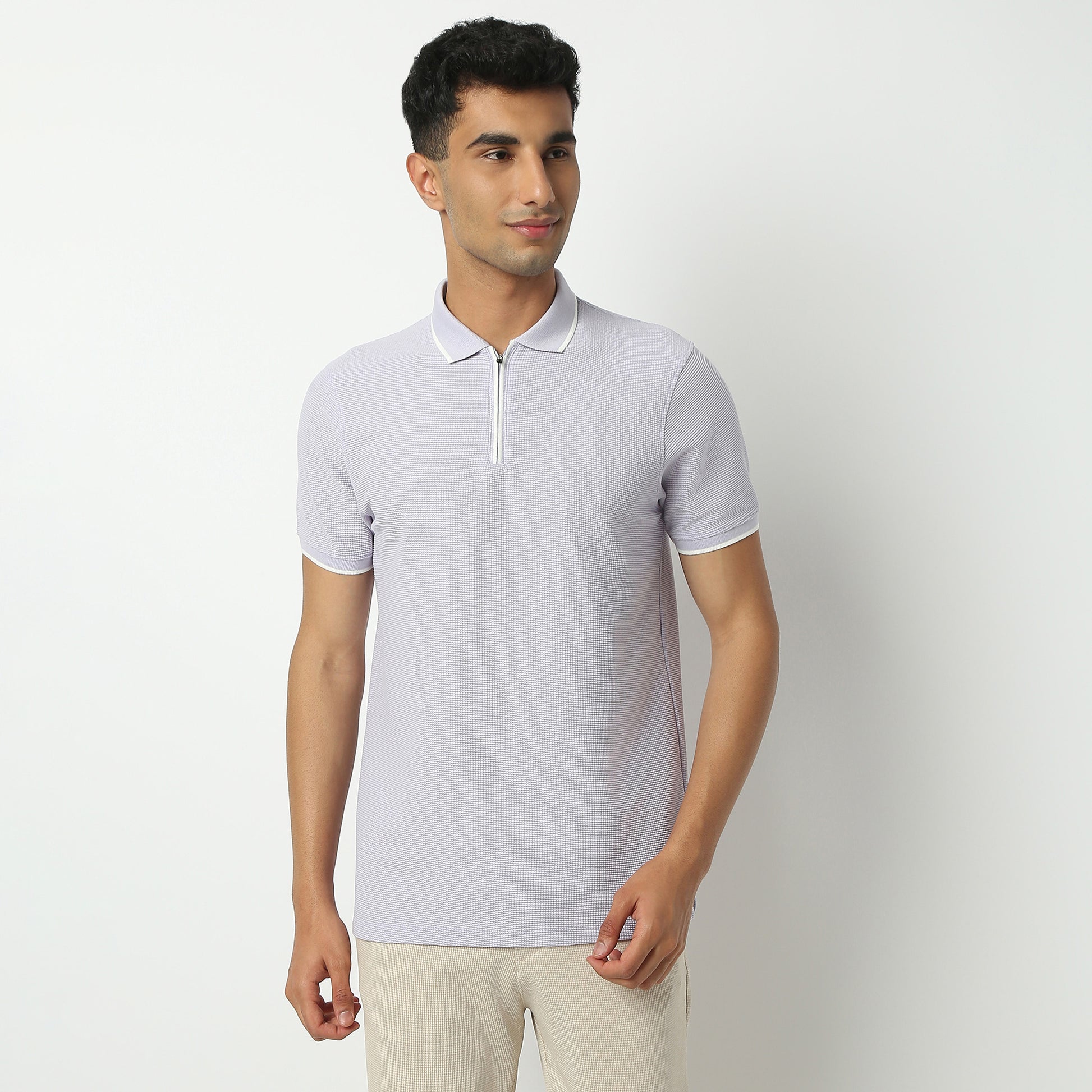 Structured Modern Smart Polo T-Shirt