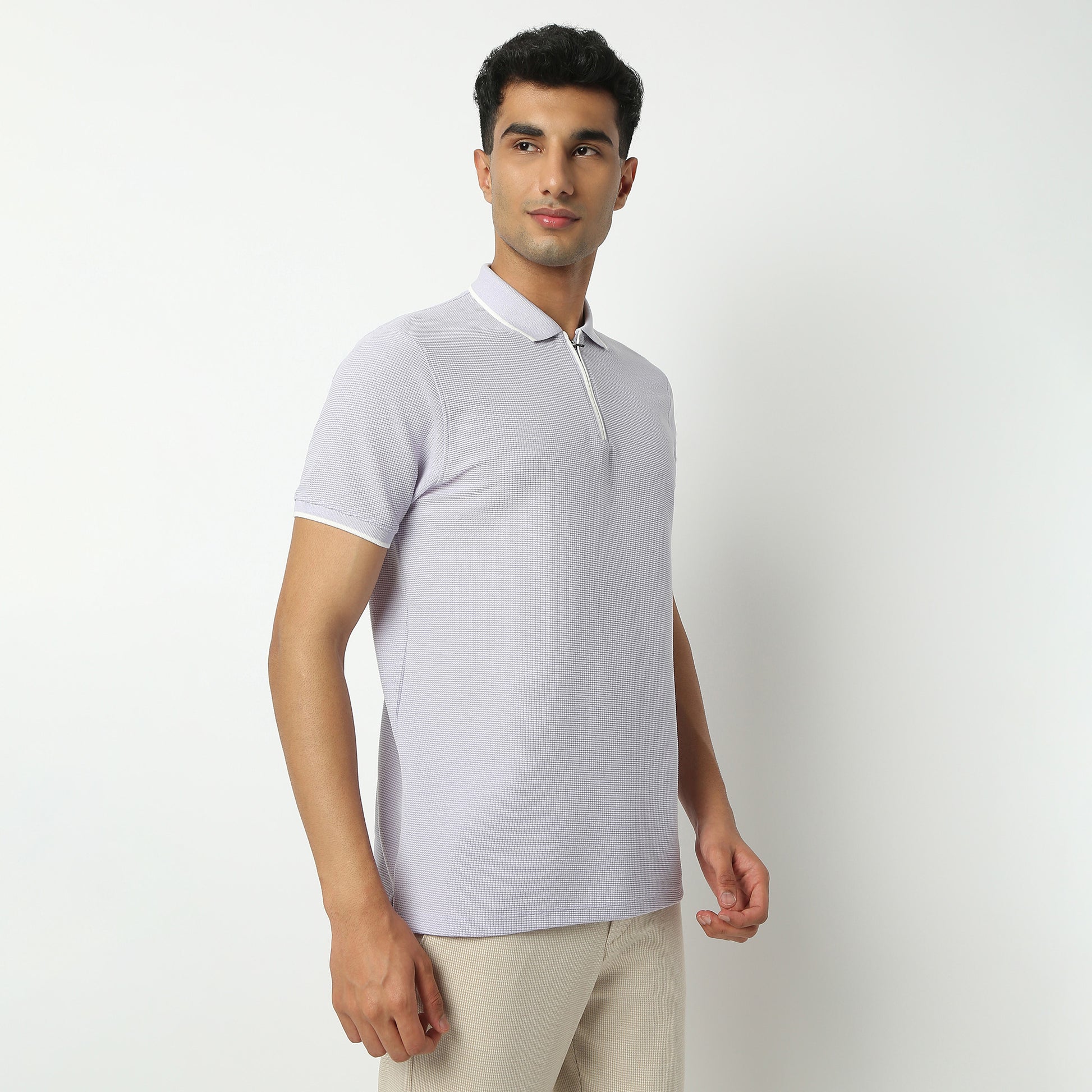 Structured Modern Smart Polo T-Shirt