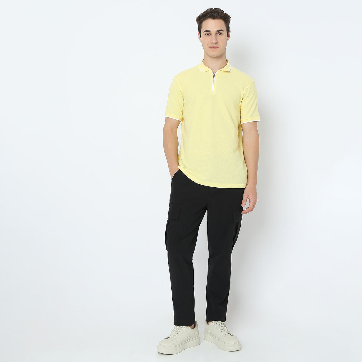 Structured Modern Smart Polo T-Shirt