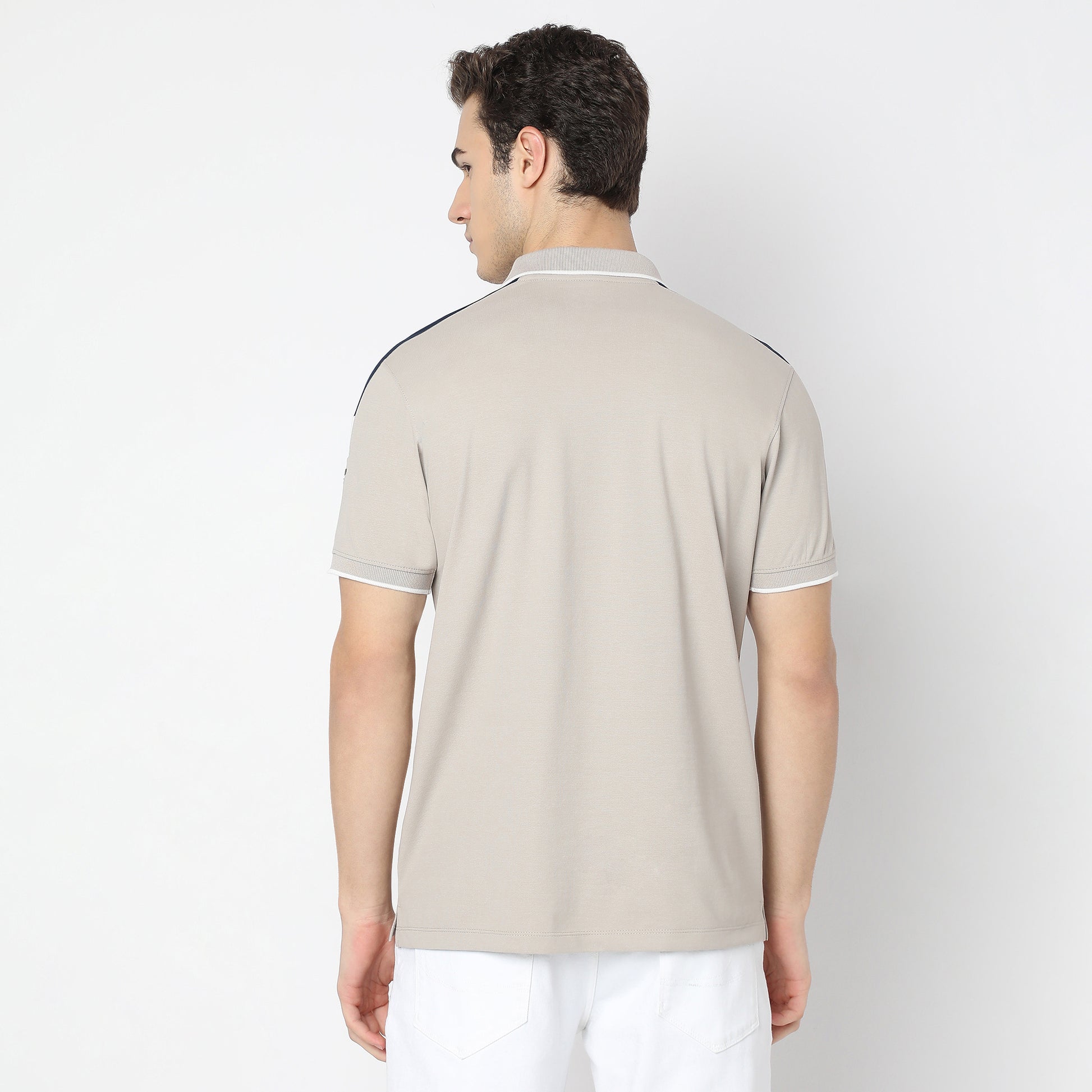 Regular Fit Solid Polo T-Shirt