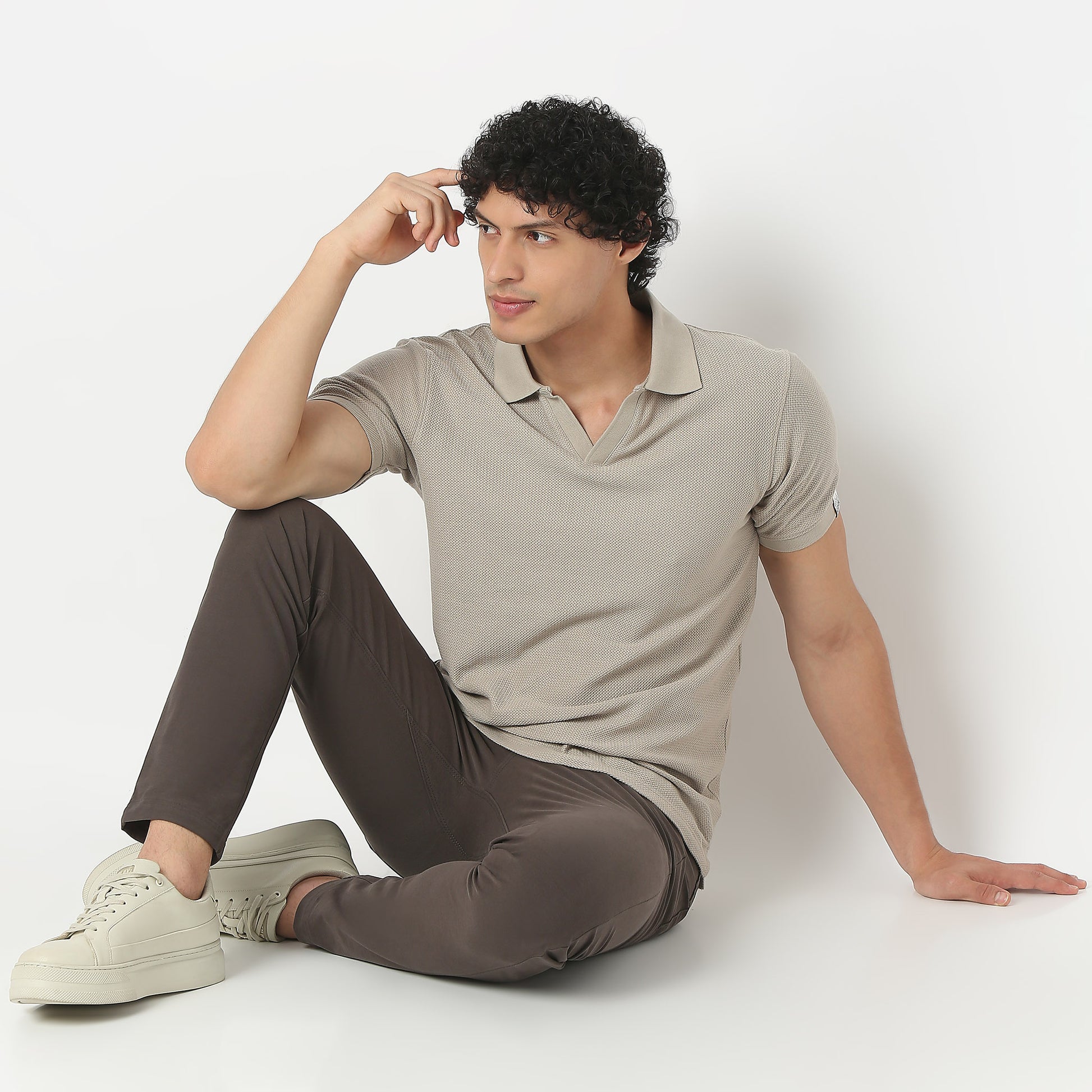 Jacquard Island Polo T-Shirt