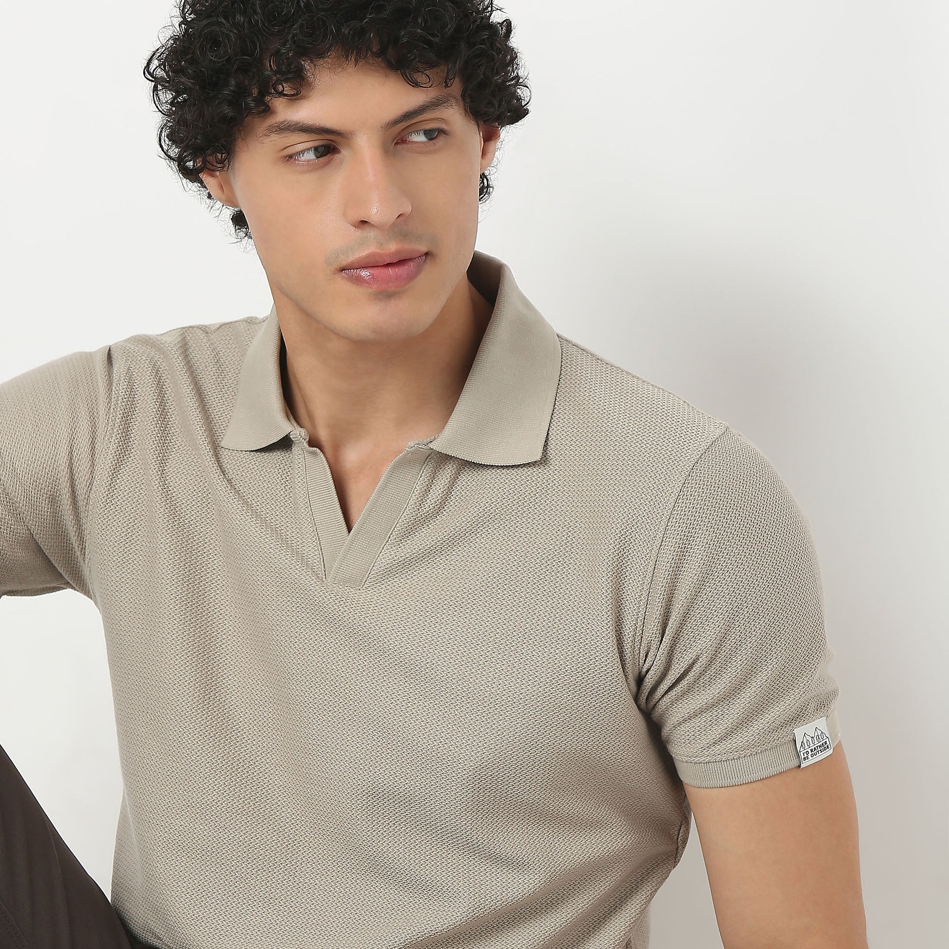 Jacquard Island Polo T-Shirt