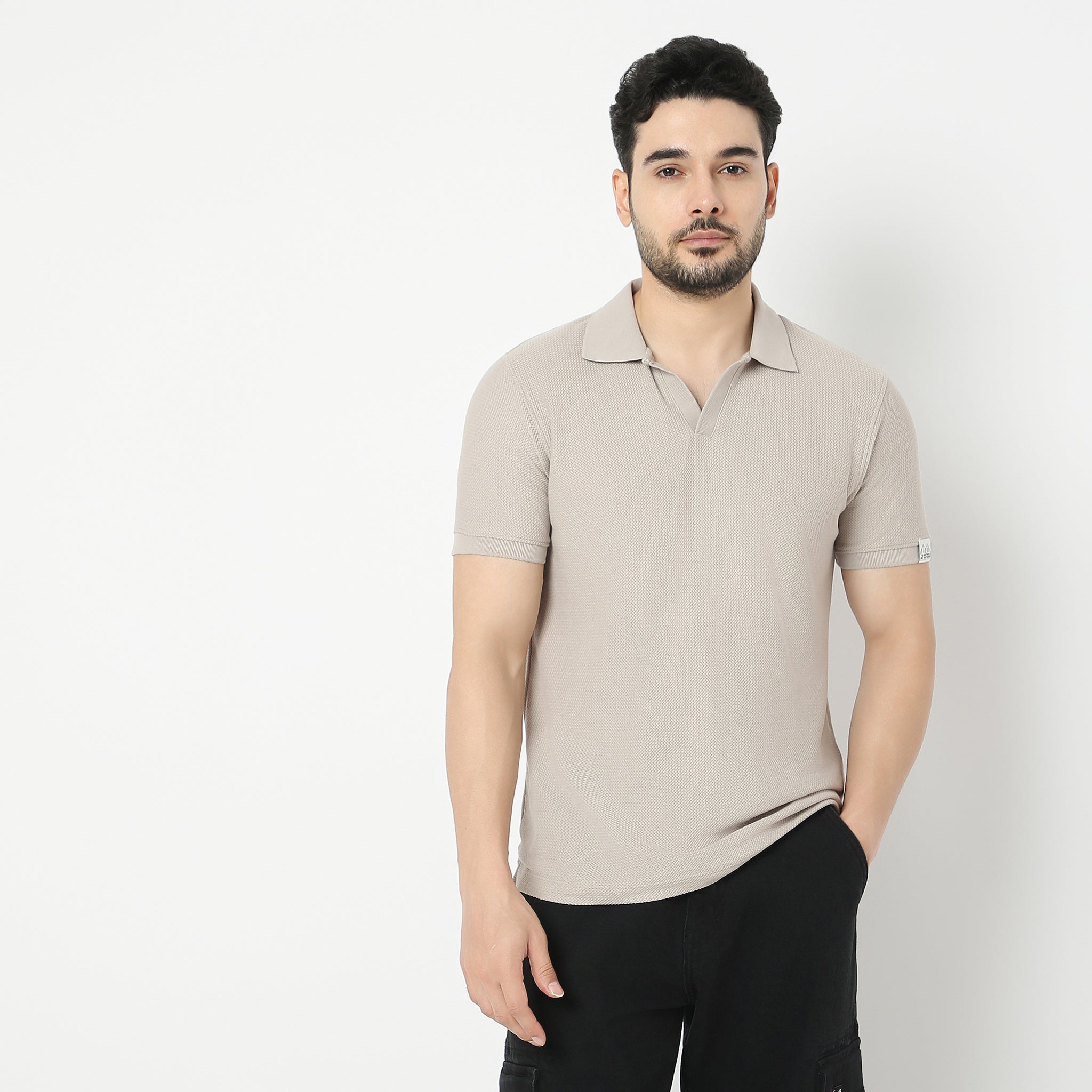 Jacquard Island Polo T-Shirt