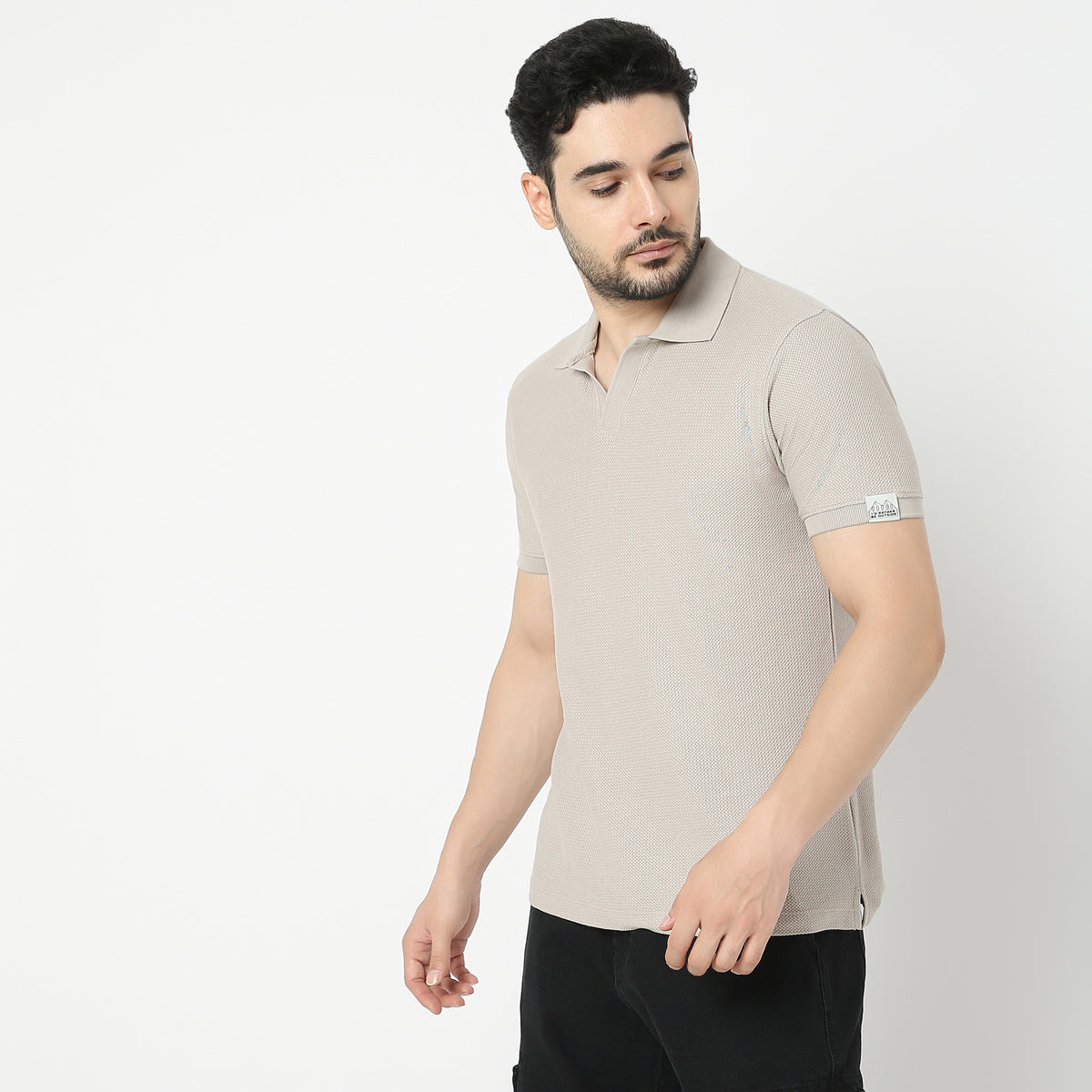 Regular Fit Jacquard Polo T-Shirt