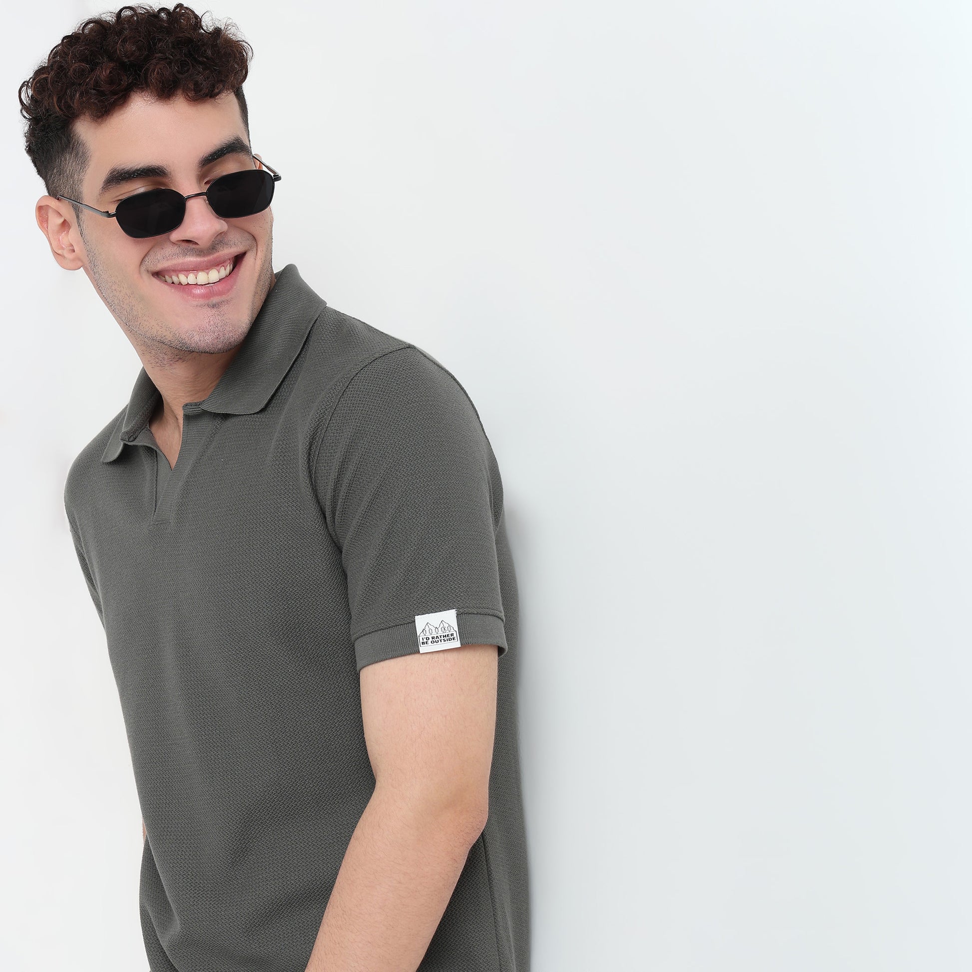 Jacquard Island Polo T-Shirt