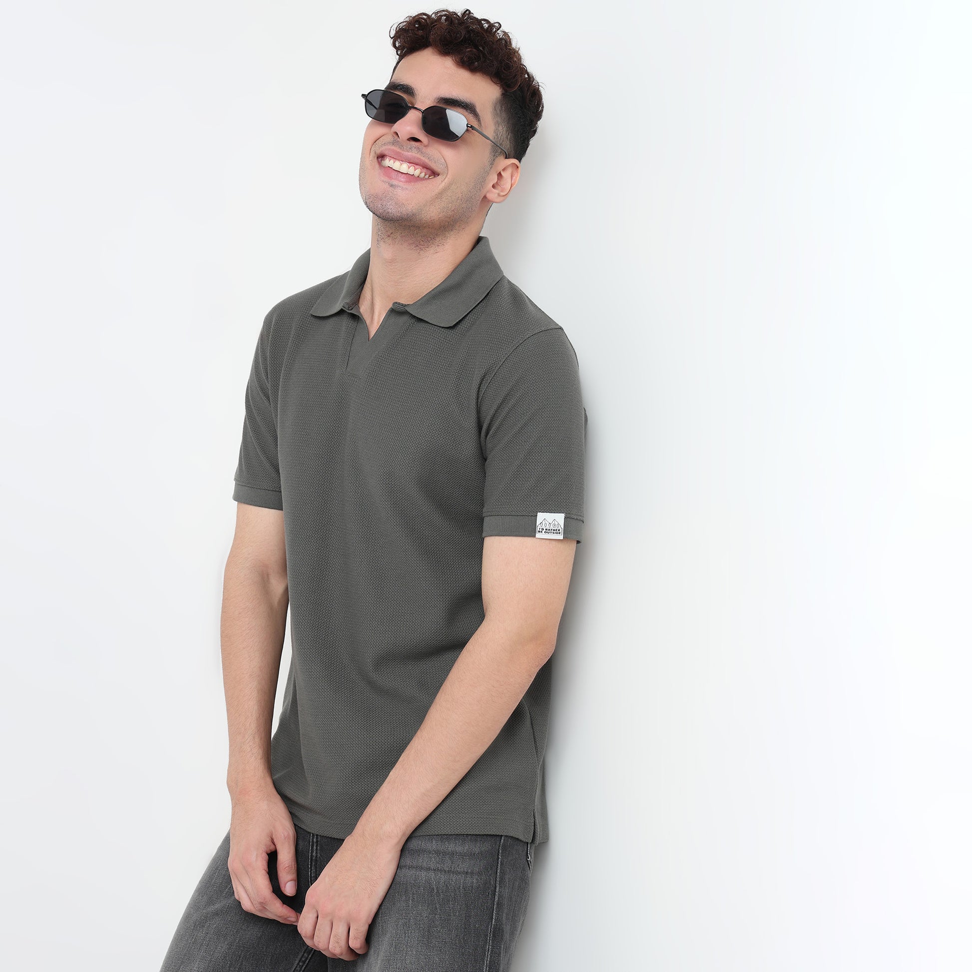 Jacquard Island Polo T-Shirt