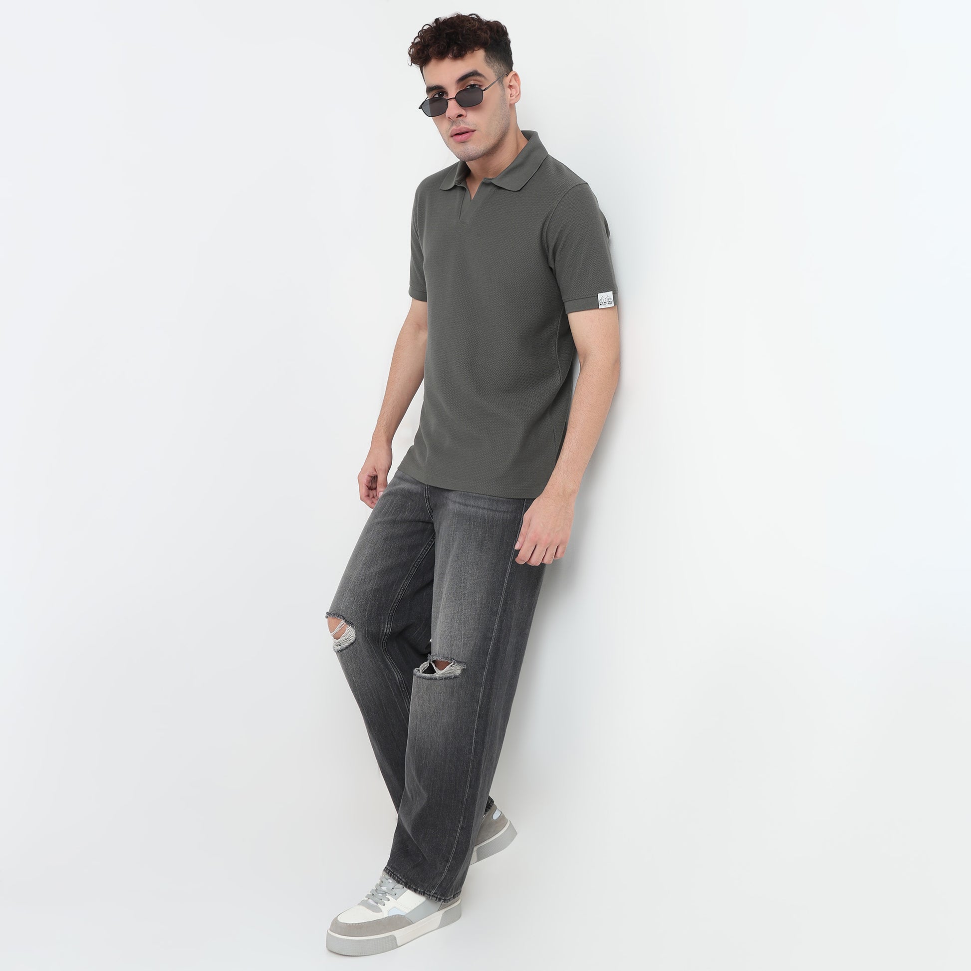 Jacquard Island Polo T-Shirt