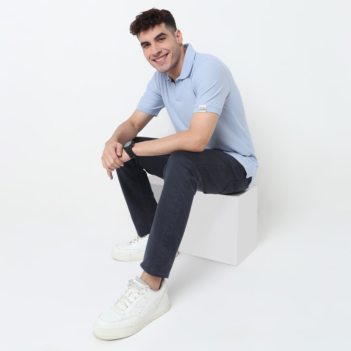 Jacquard Island Polo T-Shirt