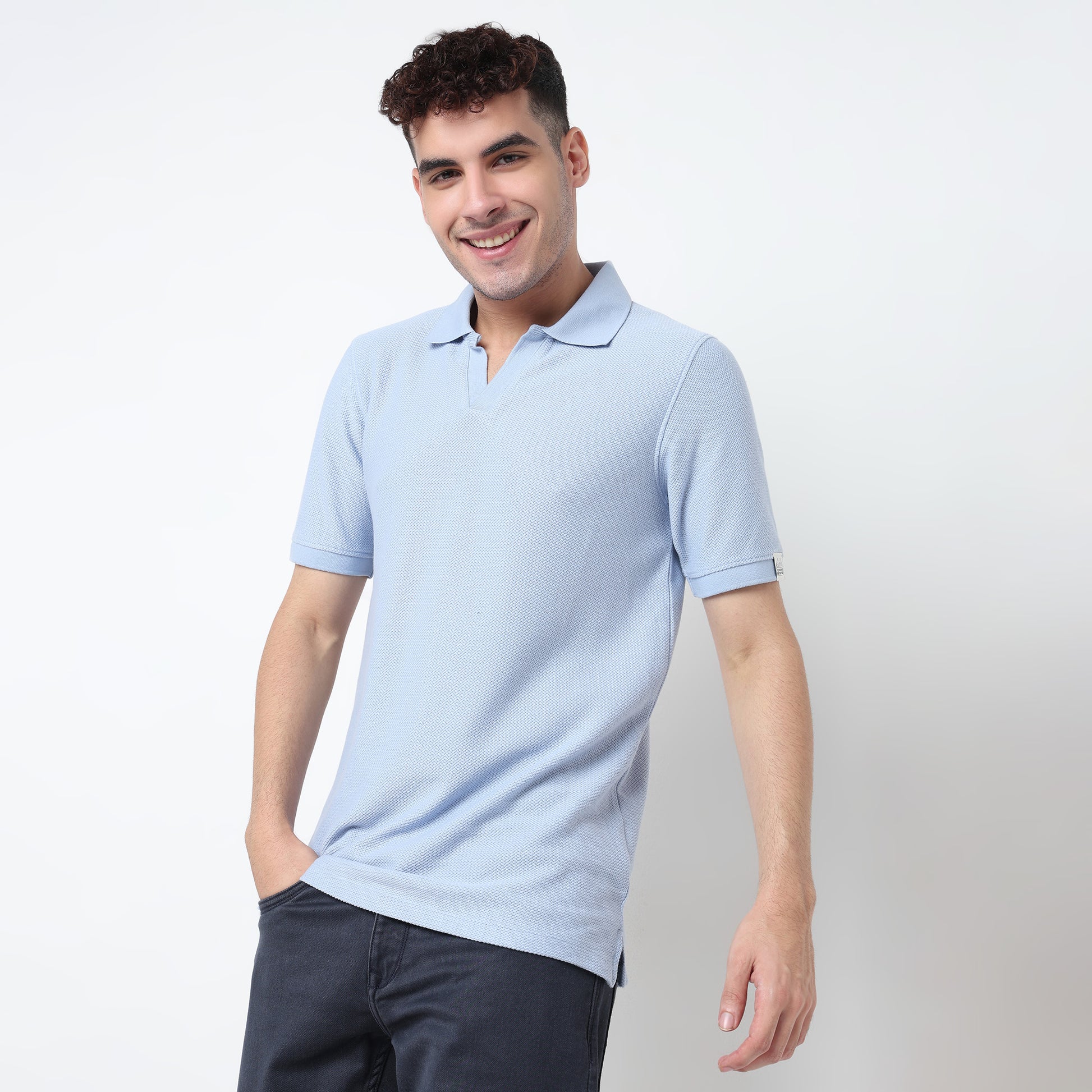 Jacquard Island Polo T-Shirt