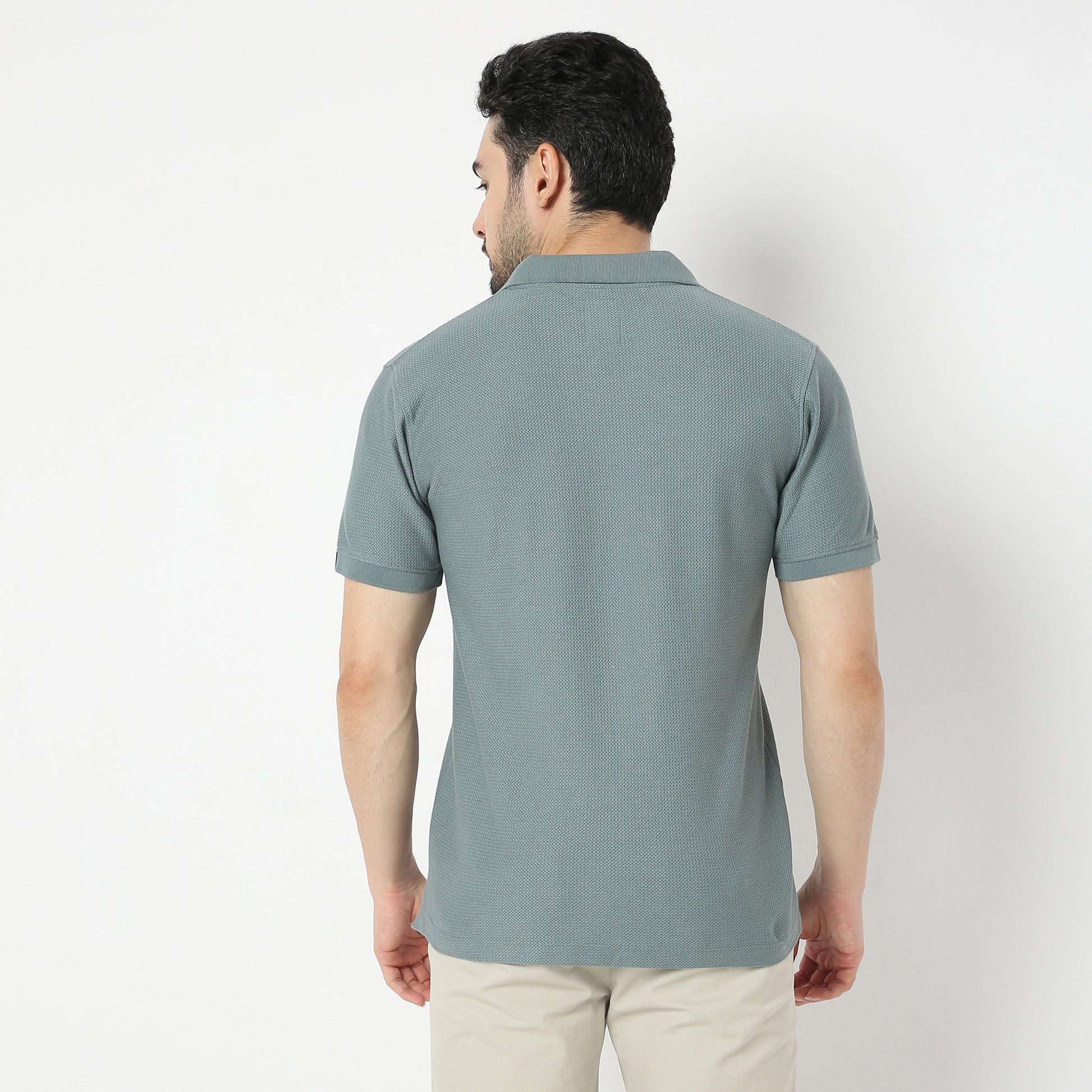 Jacquard Island Polo T-Shirt