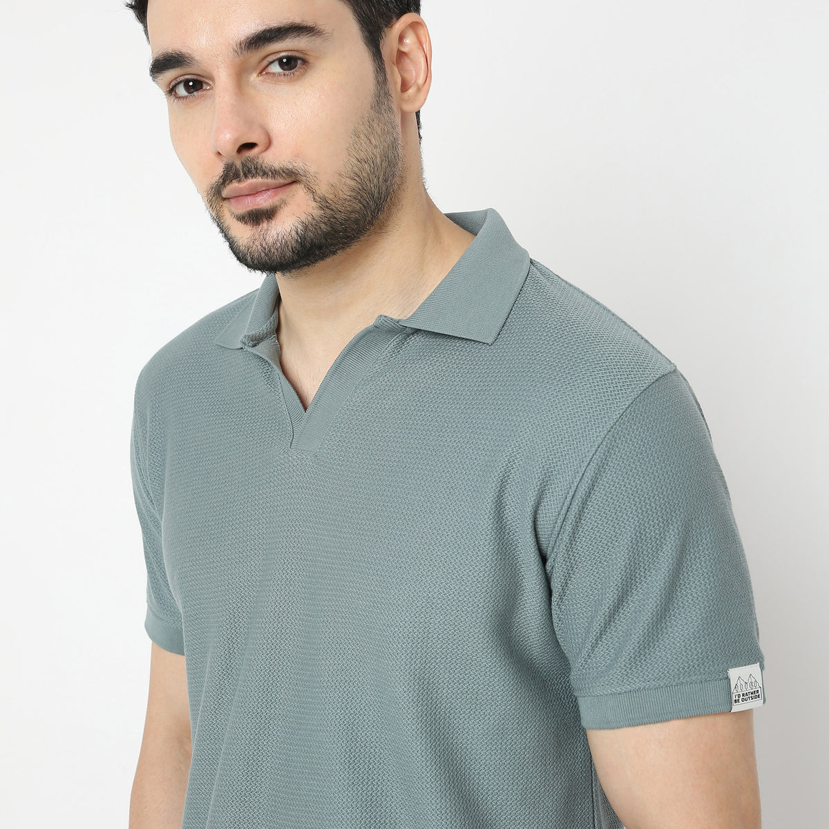 Regular Fit Jacquard Polo T-Shirt