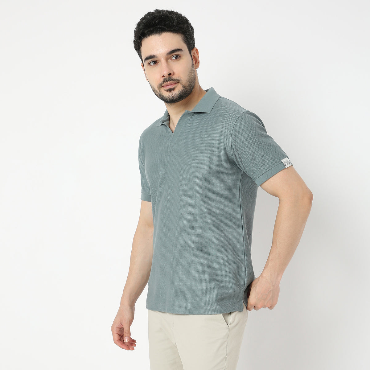 Regular Fit Jacquard Polo T-Shirt