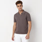 Jacquard Johnny Collar Island Polo T-Shirt