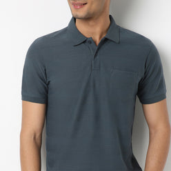 Regular Fit Structured Regular Length Polo T-Shirt