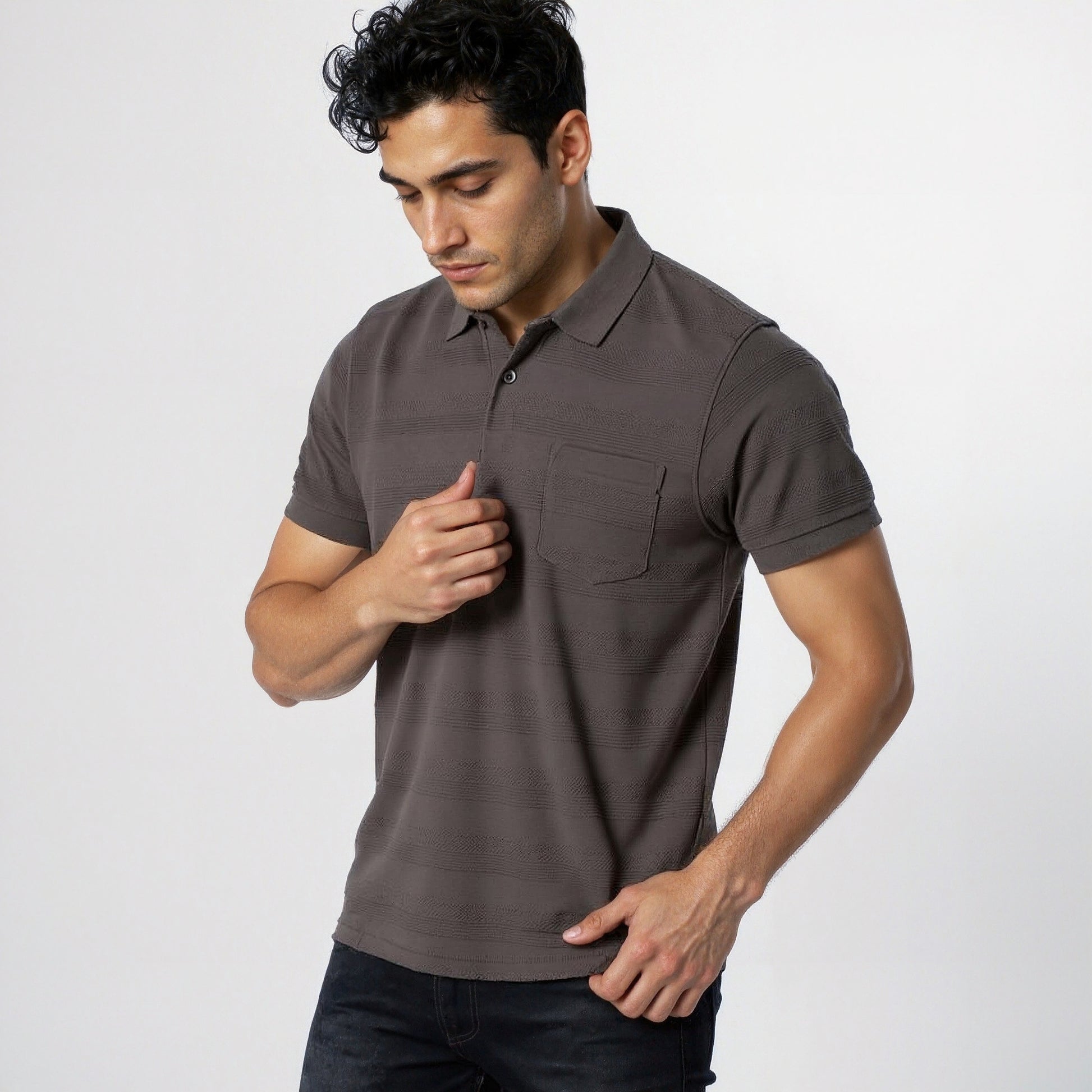 Regular Fit Structured Regular Length Polo T-Shirt