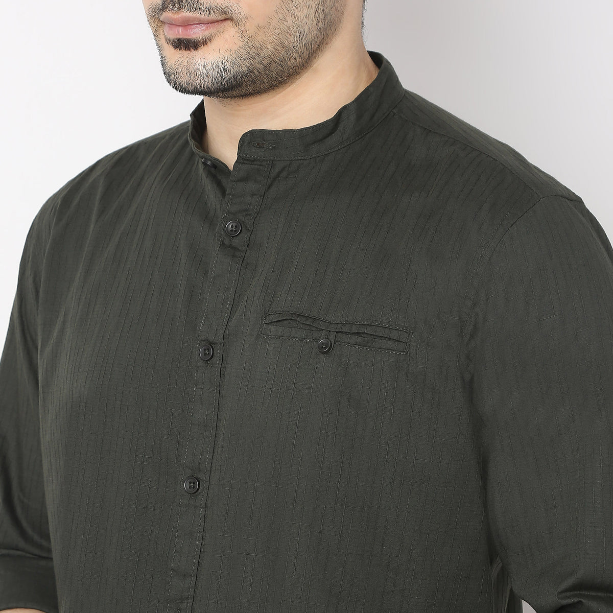 Regular Fit Solid Shirt