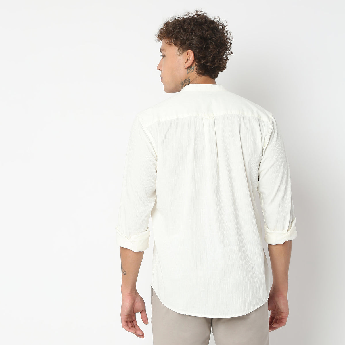 Regular Fit Solid Shirt