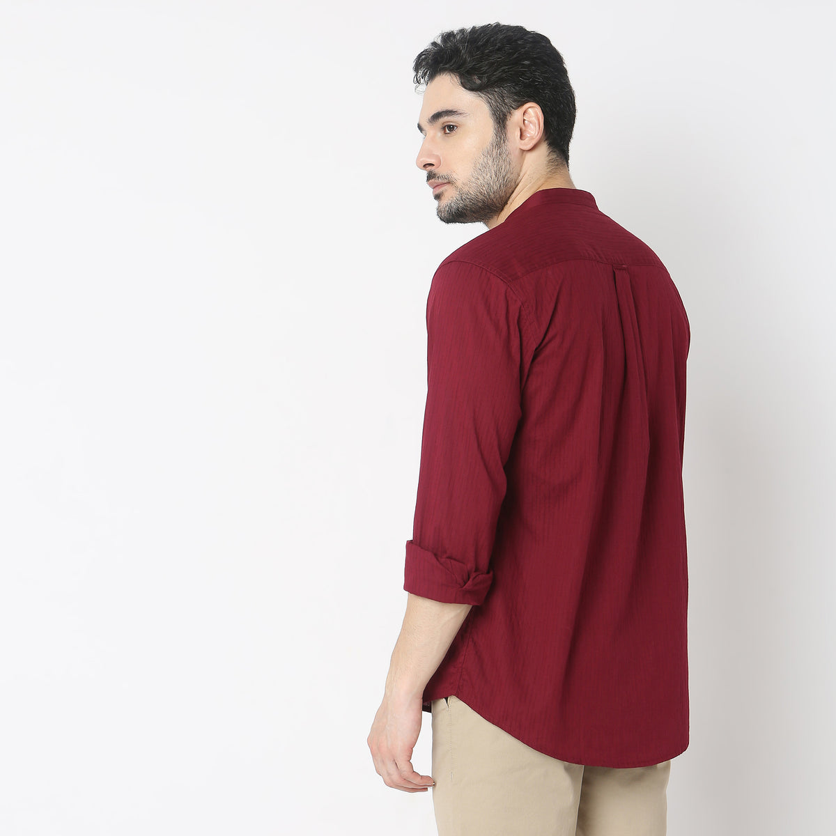 Regular Fit Solid Shirt