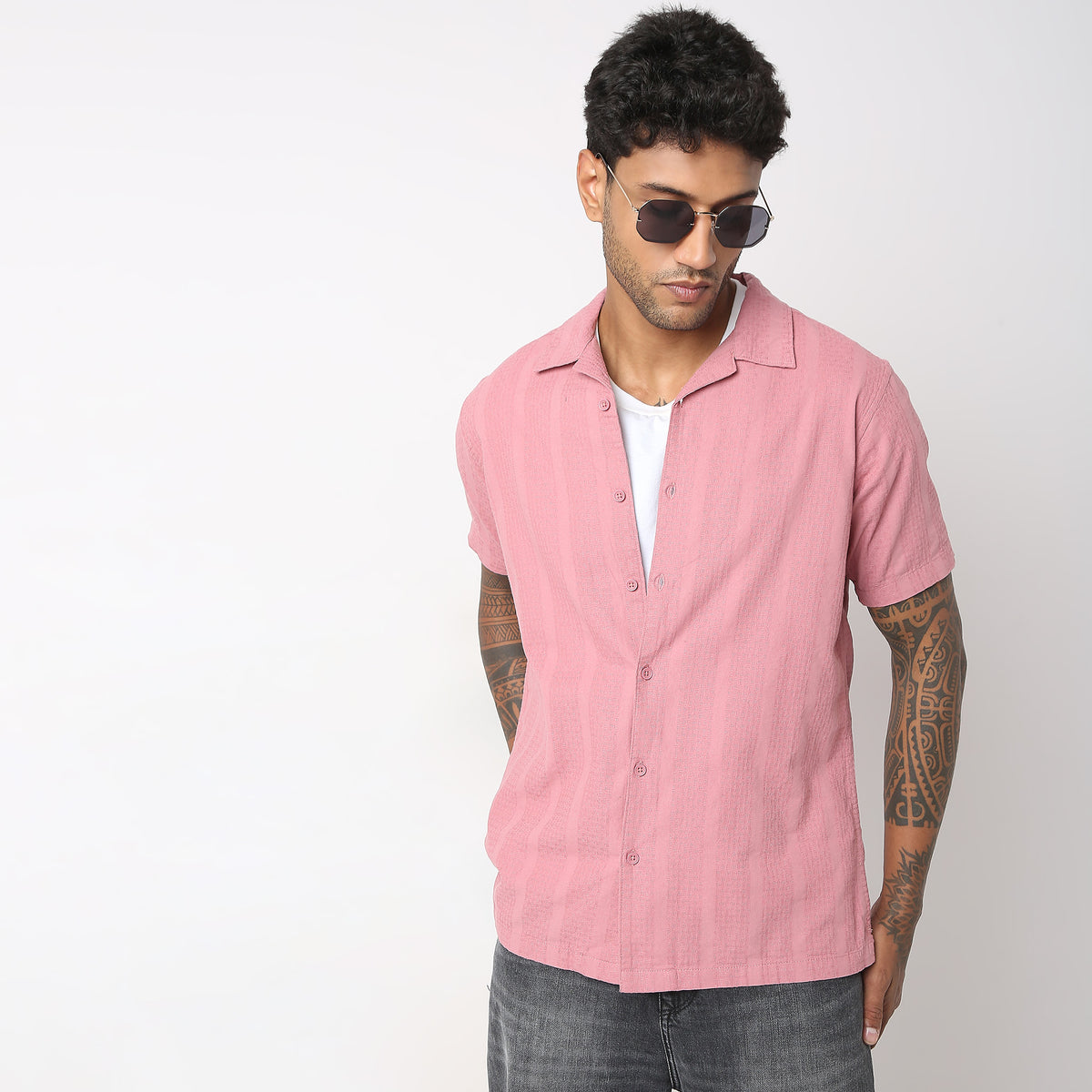 Regular Fit Structured Shirt