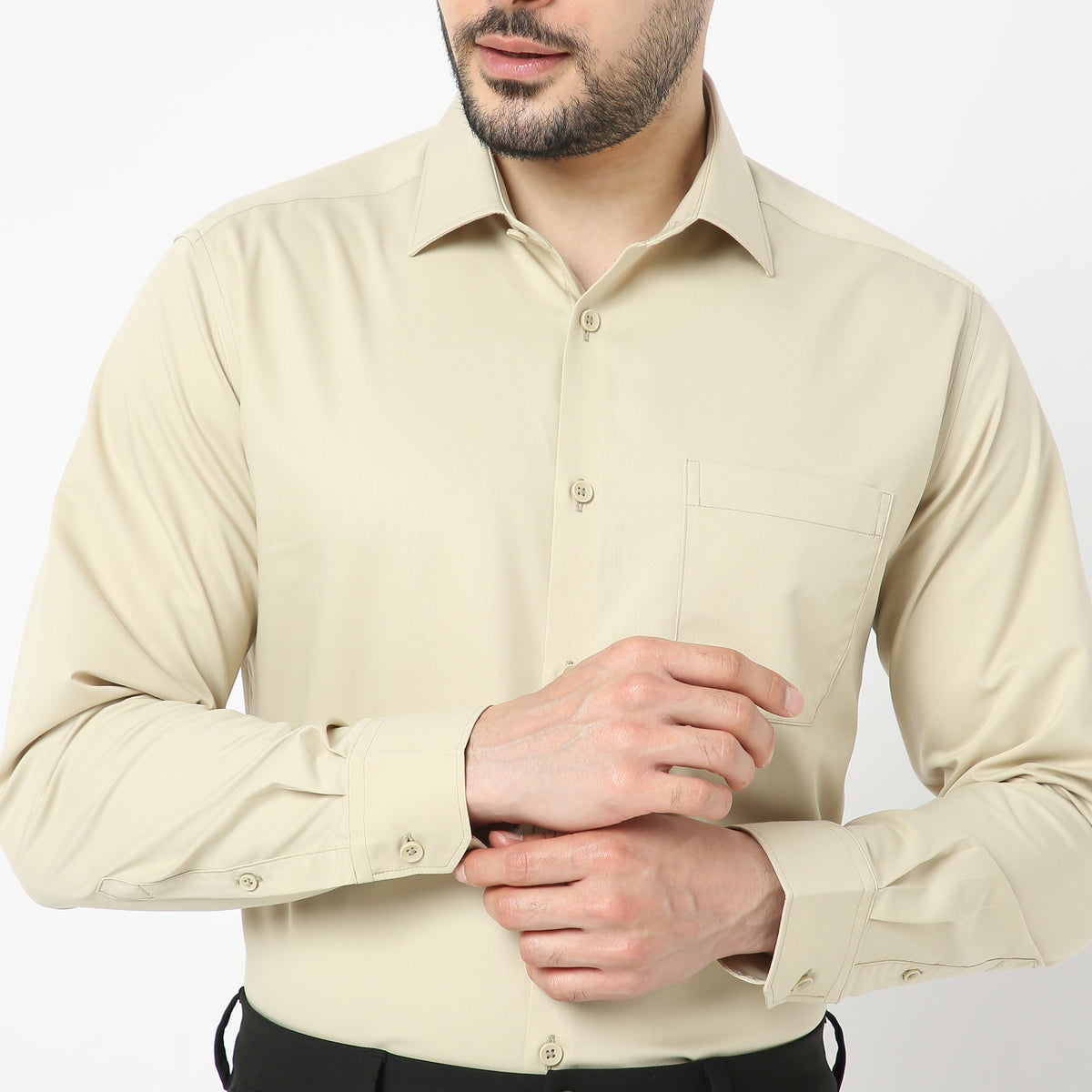 Slim Fit Solid Shirt