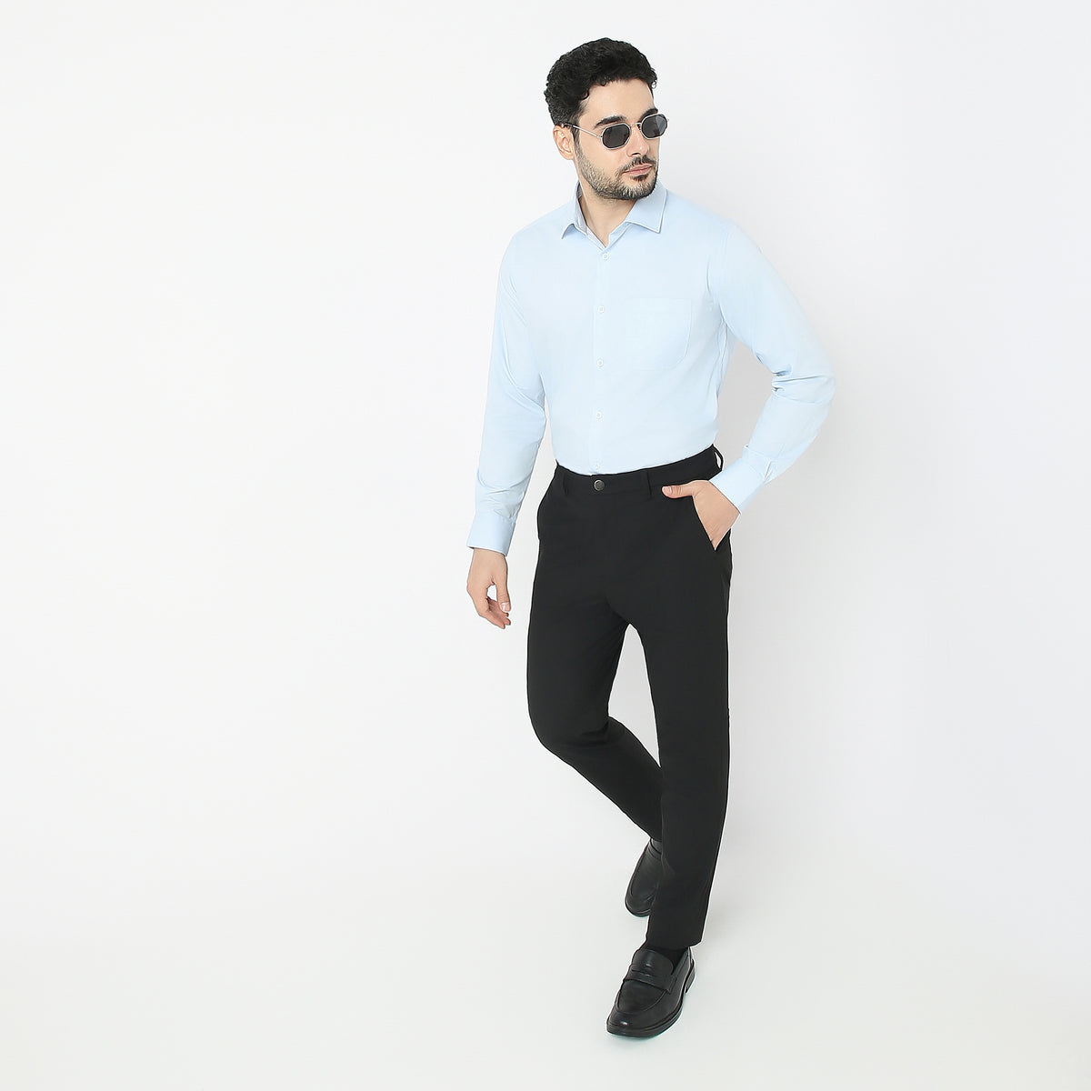 Slim Fit Solid Shirt